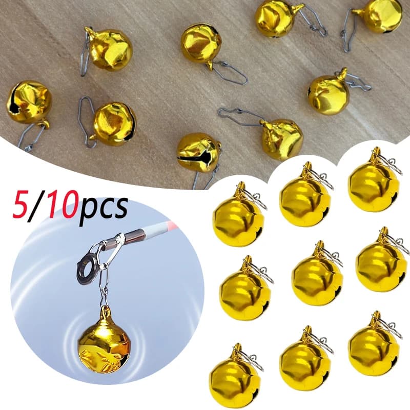 Cloches de pêche à clip rapide 5/10 pièces - Alarme automatique pour pêche nocturne et glace