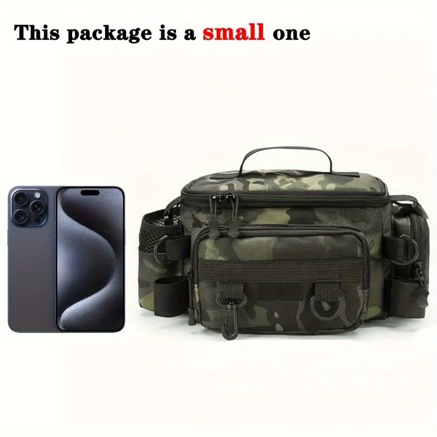 Sac à bandoulière pêche en toile pratique - Sac ceinture et épaule universel pour voyage et sports