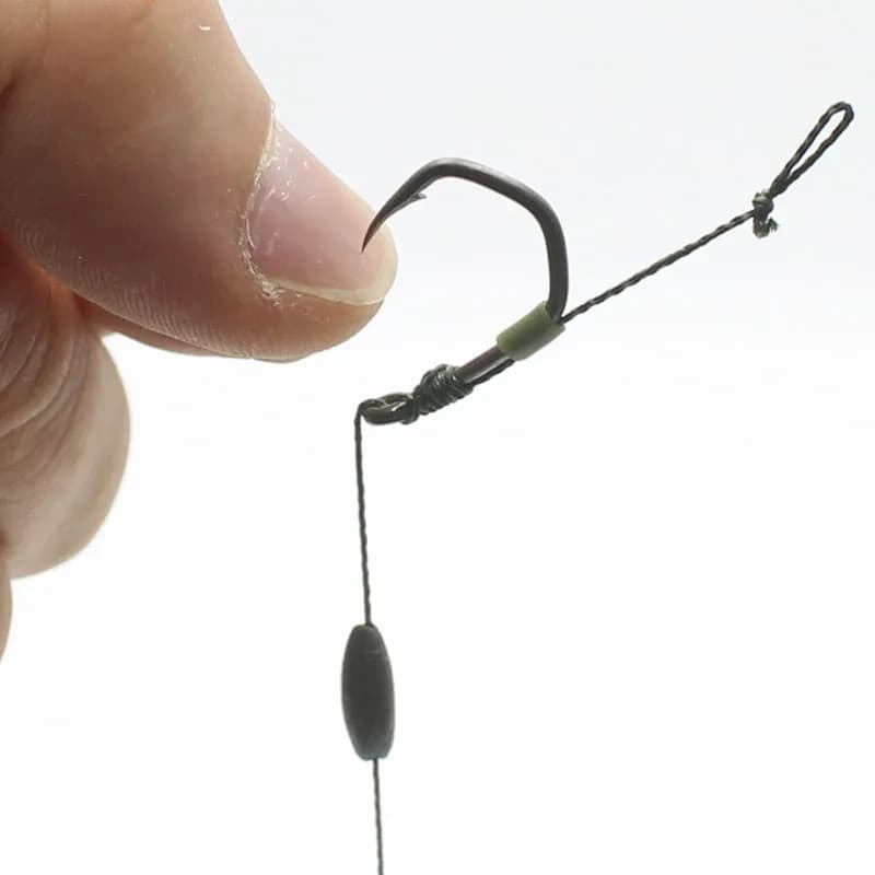 20 hameçons carpe à pointe perçante revêtus PTFE, acier inoxydable haute résistance pour pêche spécifique
