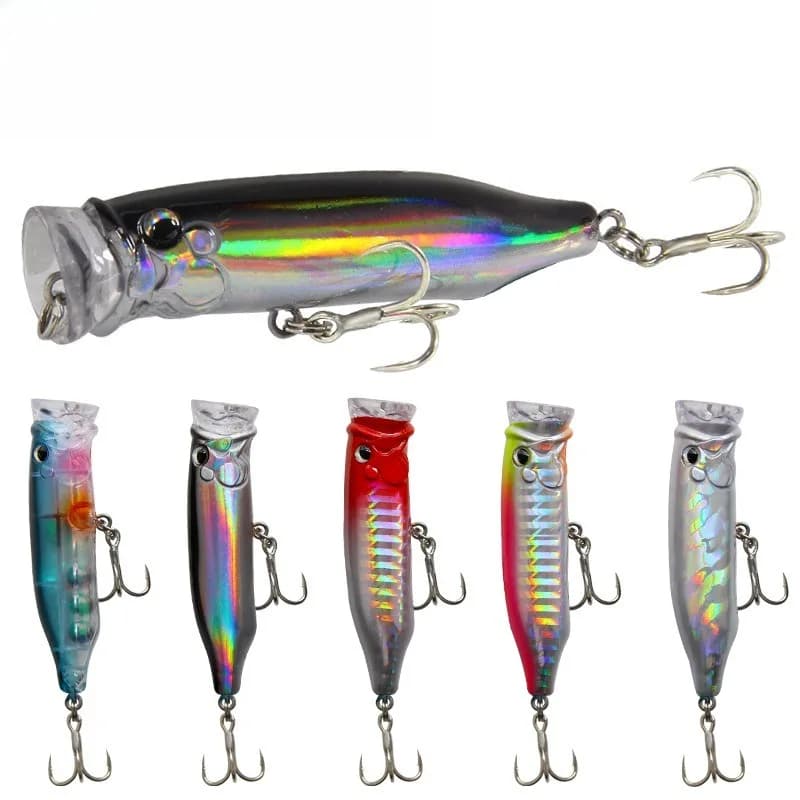 Leurre popper 7cm 9.4g 2026 pour pêche en surface - Topwater innovant pour perche et carnassiers