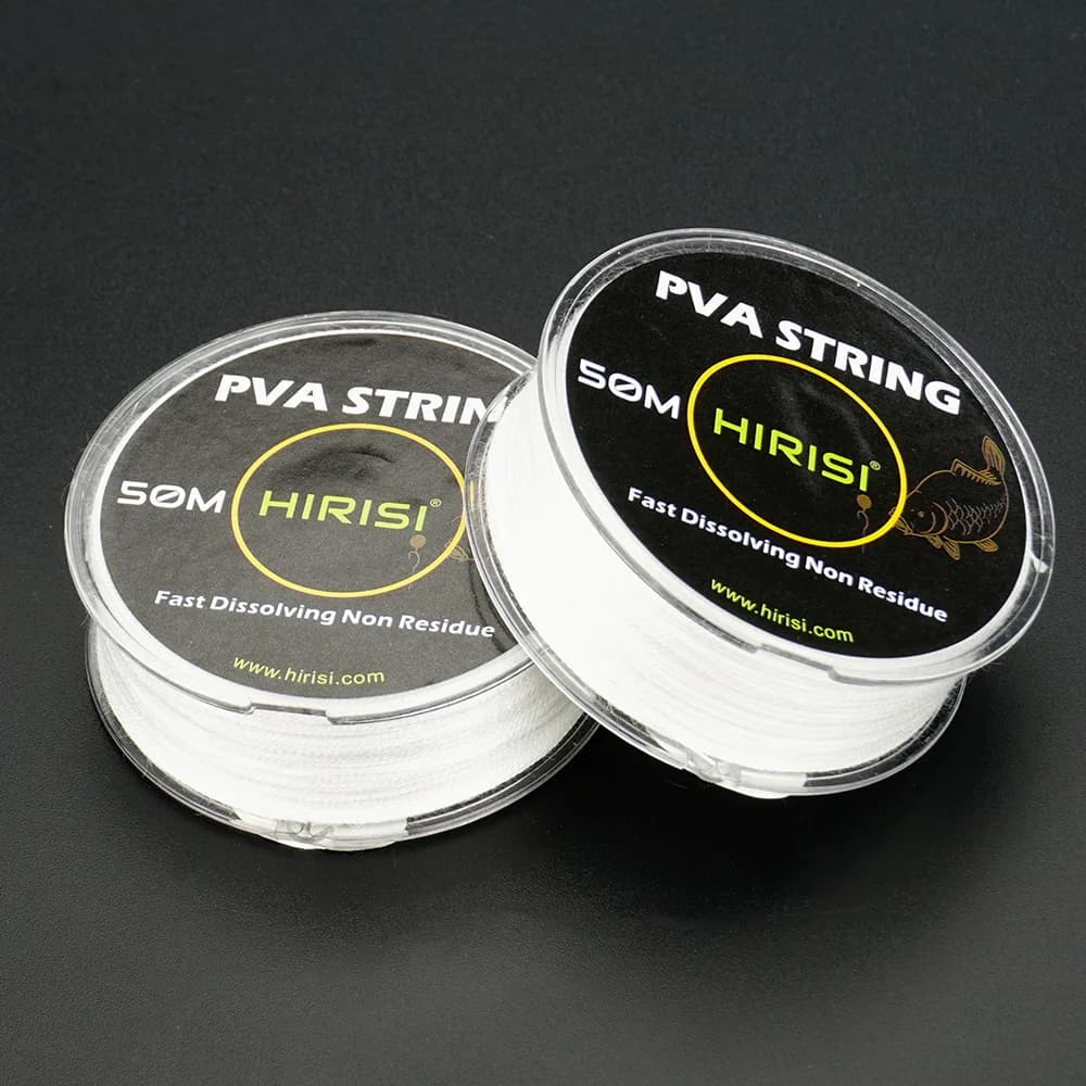 Fil PVA soluble rapide pour amorces bouillettes et carpe - rouleau 50/100m accessoire pêche Hirisi