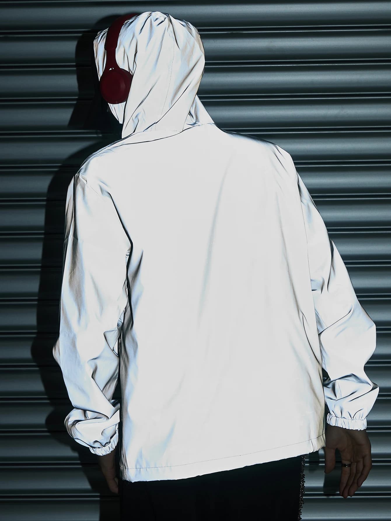 Veste réfléchissante nuit homme running - Veste sécurité pêche nocturne visibilité optimale