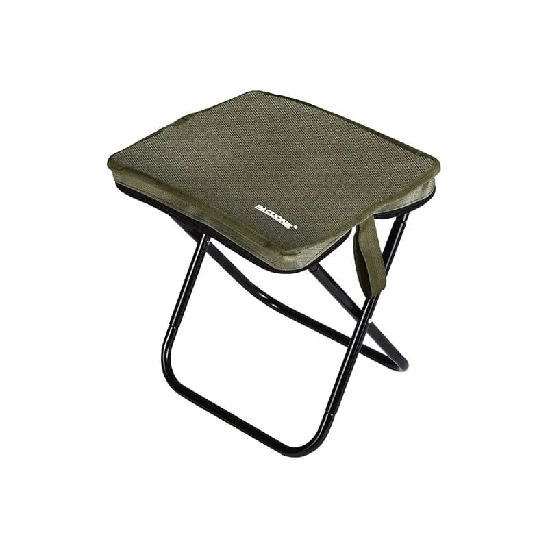 Chaise pliante camping pêche en alliage aluminium doré avec sac de transport - Siège robuste pour extérieur