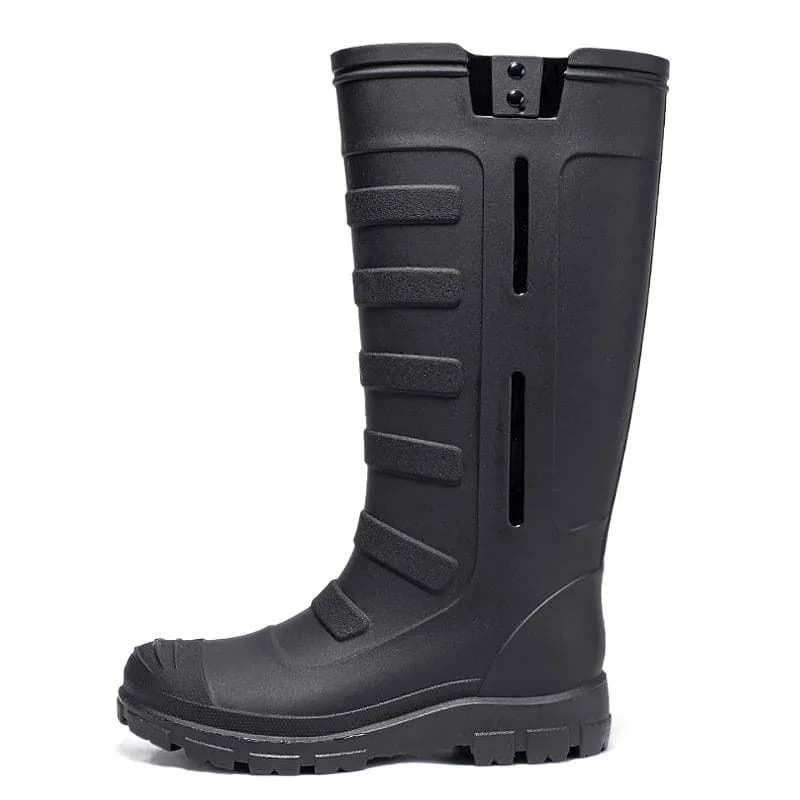 Bottes de pluie homme haute imperméables anti-dérapantes résistantes pour pêche lavage auto