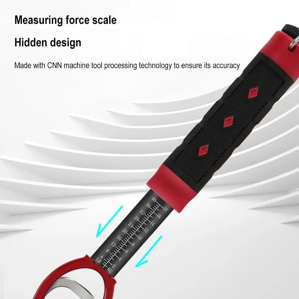 Balance pêche digitale avec pince rotative aluminium - Outil léger précis pour capture et remise à l'eau poissons