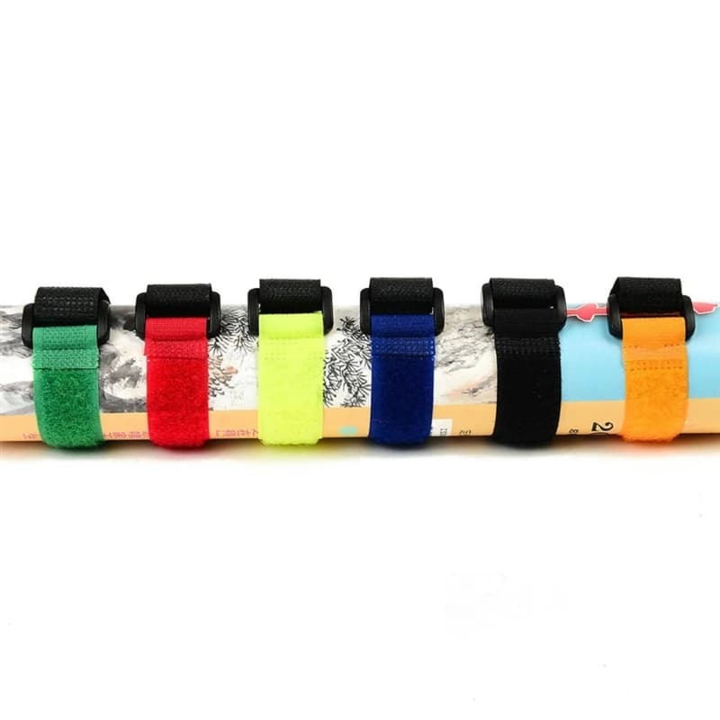 Sangle de fixation pour canne à pêche, porte-canne réglable et outil de pêche extérieur pratique