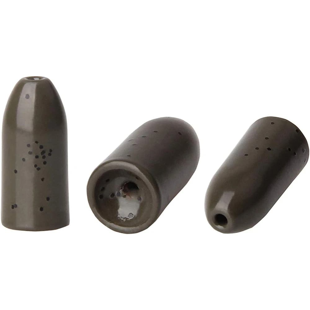 6 plombs tungstène en forme balle pour montages Texas et Carolina Rig - Poids pêche black-bass