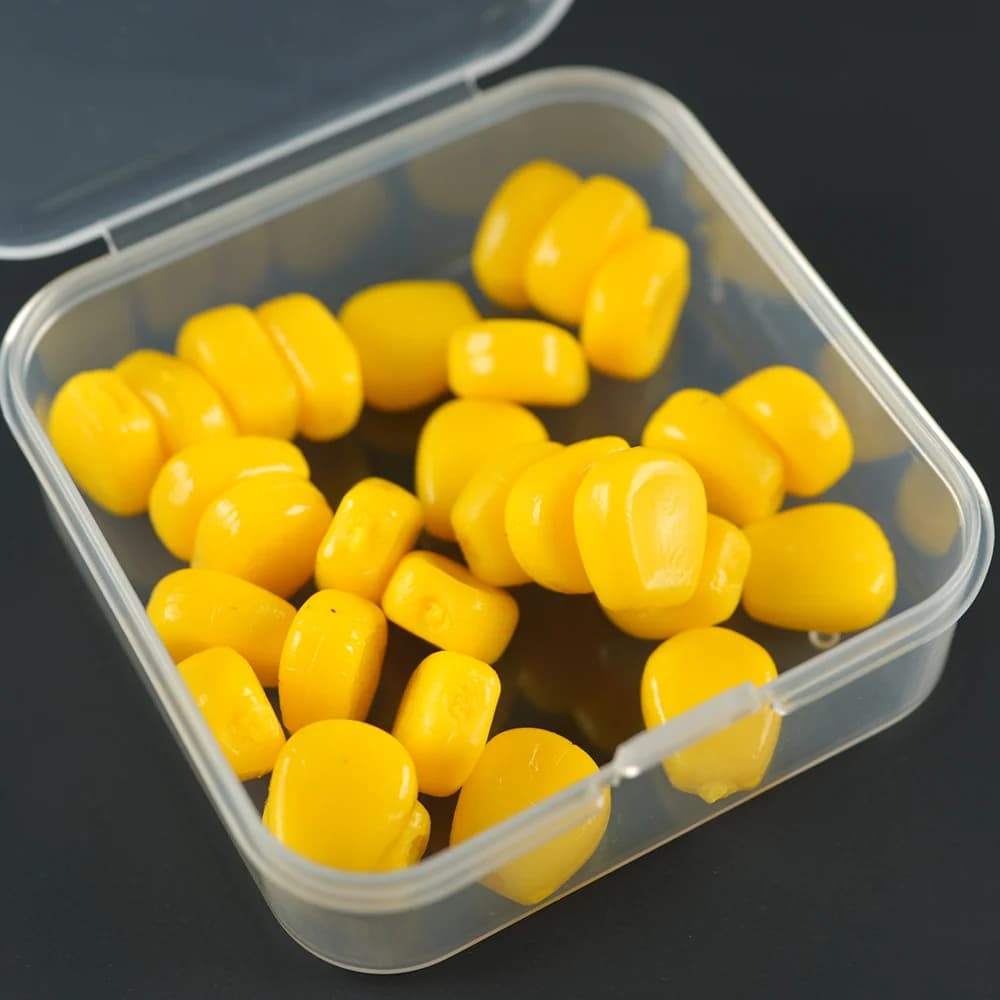 30 leurres souples en silicone imitation maïs pour carpe - appâts flottants à l'odeur de maïs