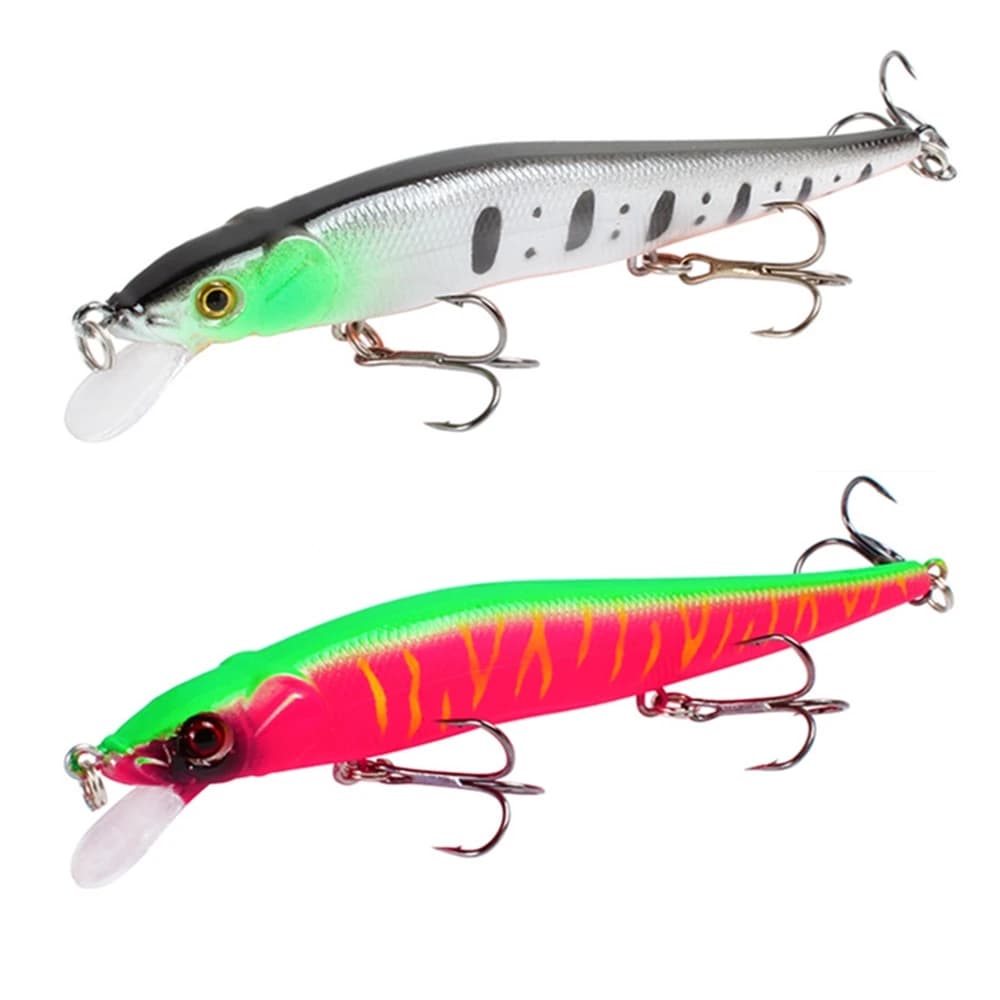 Leurre de pêche 115mm 14g Minnow Crankbait - Appât artificiel pour brochet, perche et carpe