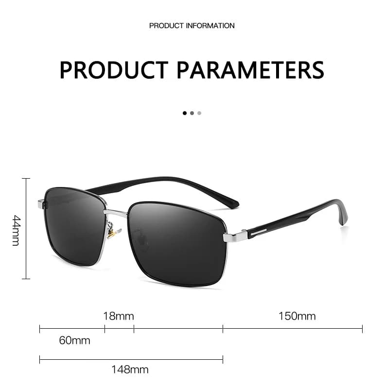 Lunettes de soleil polarisées vintage 2022 pour pêche - Style pilote noir luxe UV400