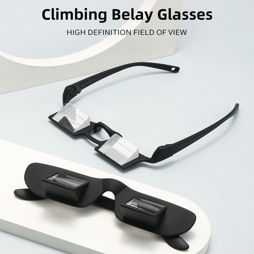 Lunettes d'assurage légères transparentes prisme optique escalade rocheuse confort pêche