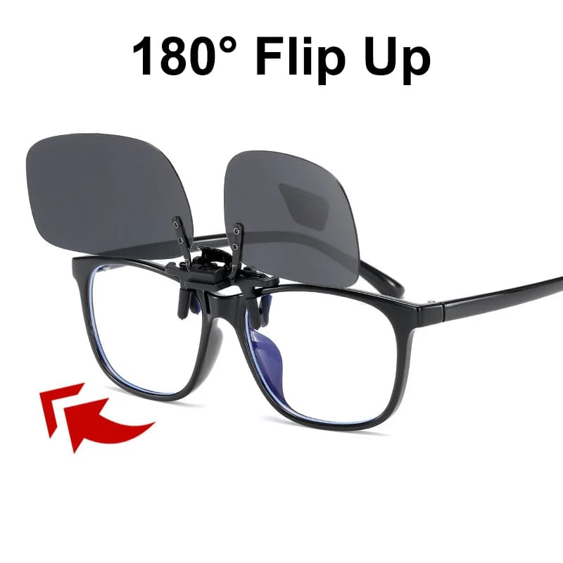 Kit 2 lunettes clip polarisées - Pour myopes conduite pêche vision nocturne protection solaire