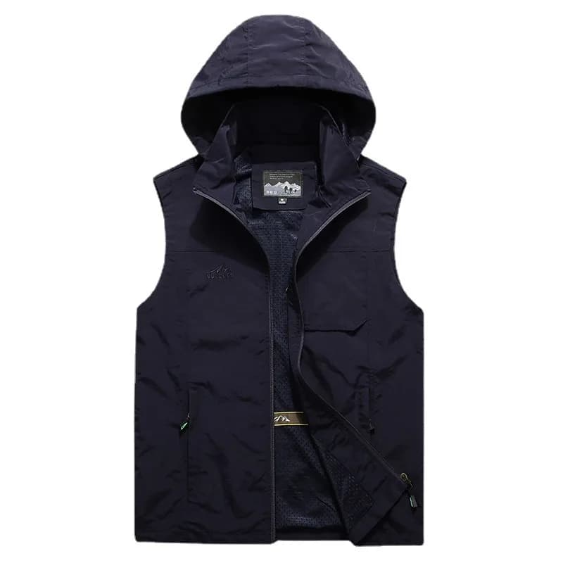 Veste décontractée homme FGKKS 2024 à capuche et grandes poches pour pêche urbaine et streetwear