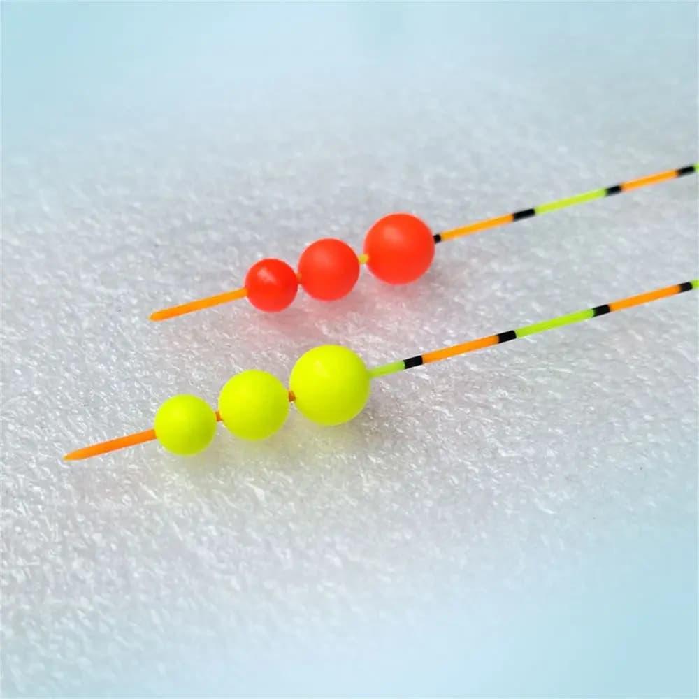 50 billes flottantes fluorescentes pour la pêche, indicateurs de touche en mousse, accessoires de pêche en