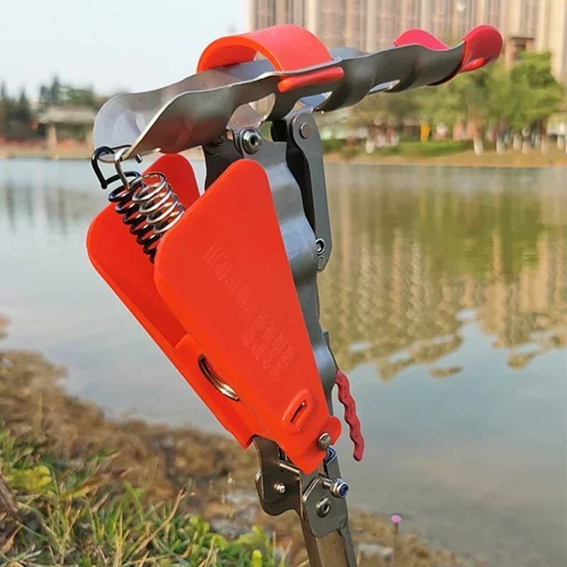 Porte-canne automatique double ressort pliable anti-rouille pour pêche en mer et rivière