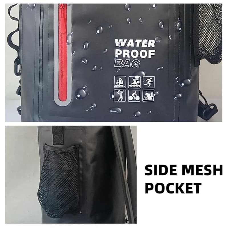 Sac étanche kayak PVC grande capacité - Dry bag randonnée aquatique plongée rafting canoë pêche