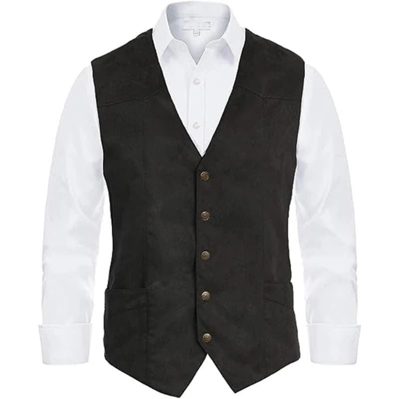 Veste gilet sans manches pour homme vintage, coupe cintrée et ourbe bas pour pêche en extérieur