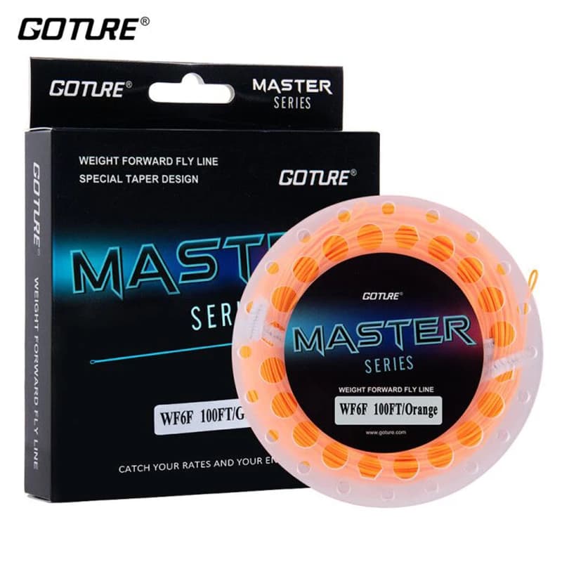 Ligne principale mouche Goture MASTER 90-100FT poids avant flottante WF2F-WF10F - Accessoire pêche mouche précis