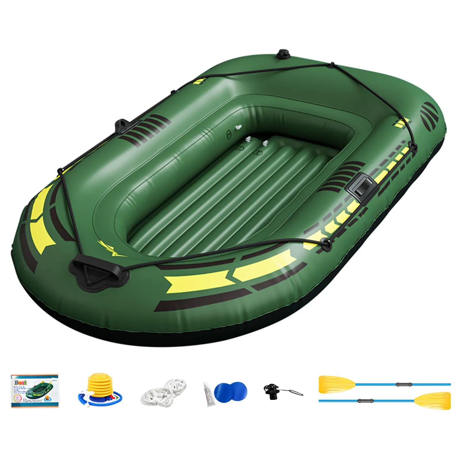 Kayak gonflable haute qualité PVC 0.4mm canoë bateau à air double dérive plongée pêche résistant durable transportable