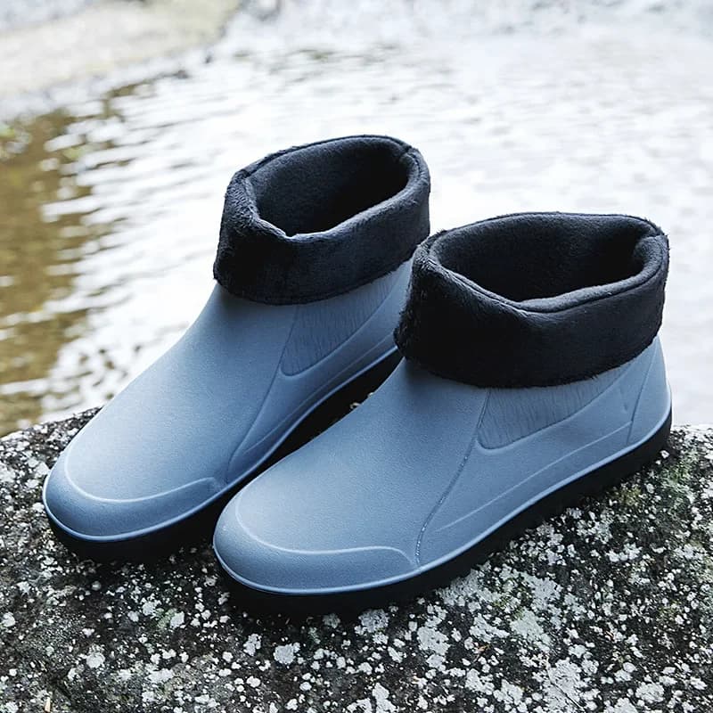 Nouveautés 2025 : Bottes de pluie homme pour randonnée, pêche et travaux extérieurs - Imperméables et durables