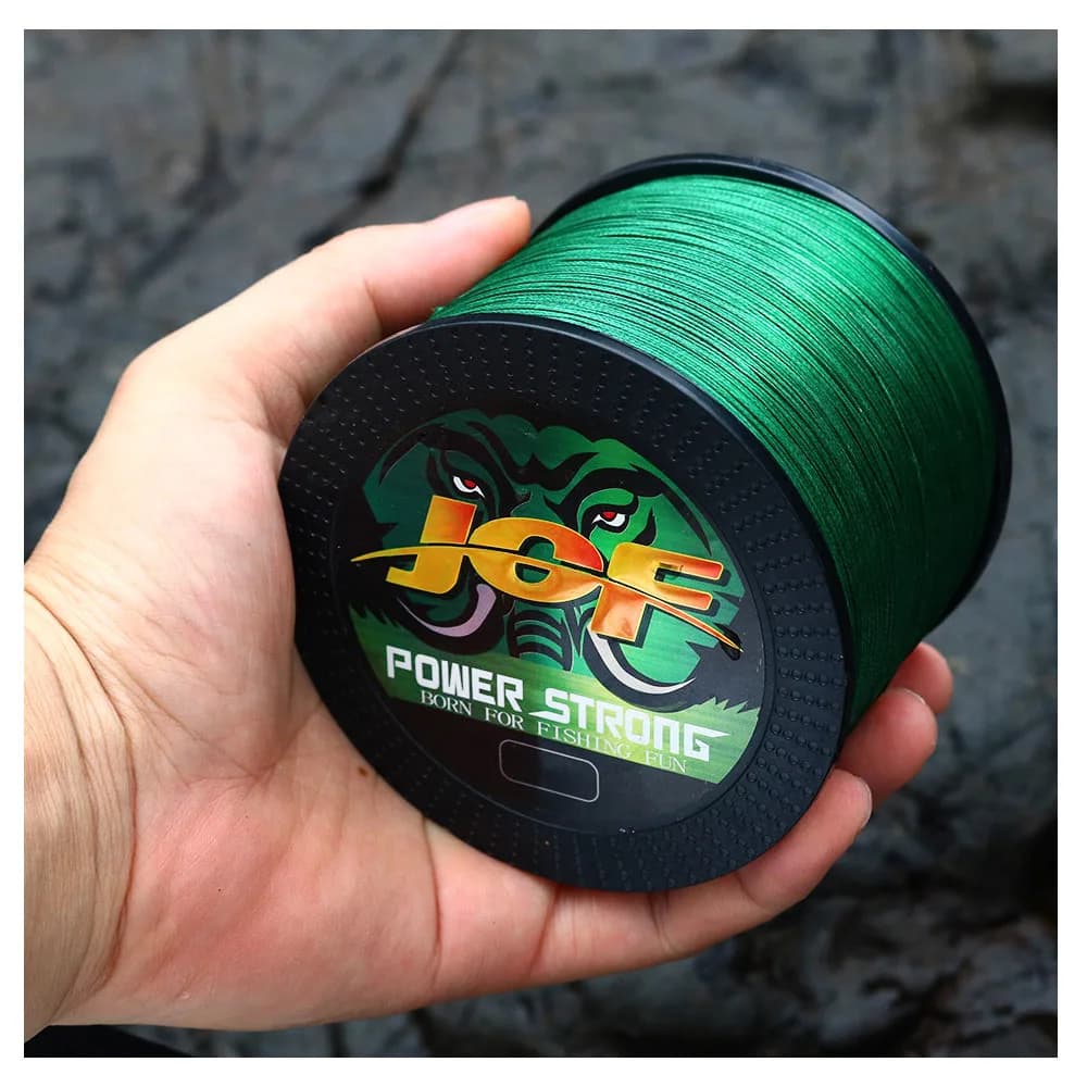 Ligne de pêche japonaise JOF 12 brins 500 mètres résistante eau salée mer fil multifilament durable PE