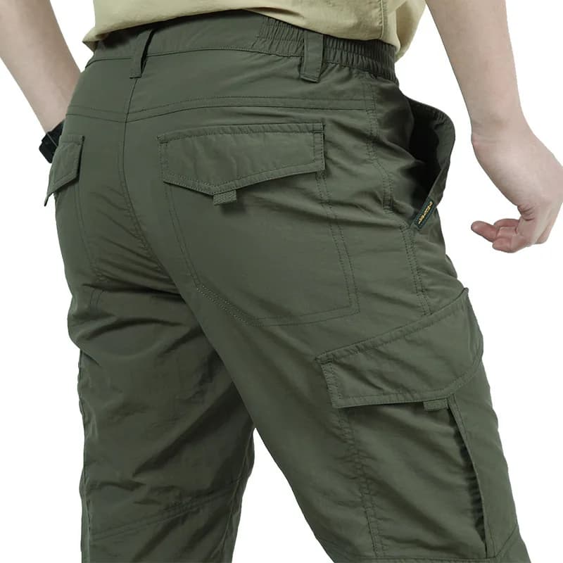 Pantalon cargo été léger respirant pêche camping imperméable hommes militaire tactique