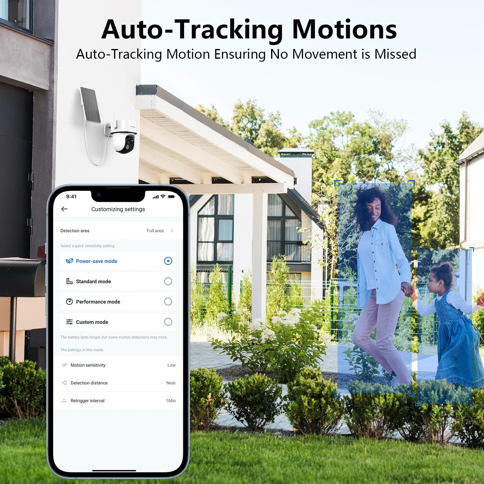 Caméra solaire 2K 3MP WiFi détection PIR - Surveillance sécurité maison pêche énergie autonome