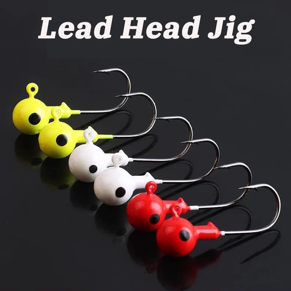 Hameçons leurres souples métal jig 3.5g-18g avec œil 3D - 10 pièces pour pêche carnassiers