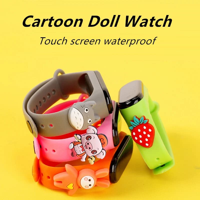 Montre étanche enfant dinosaure licorne jouet éducatif bracelet digital électronique LED pour garçon fille