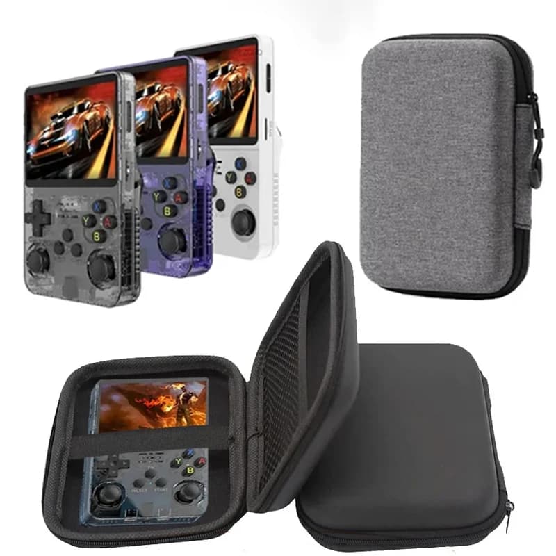 Étui rigide EVA pour R36S R35S M71 - Coque de transport portable pour consoles de jeu rétro