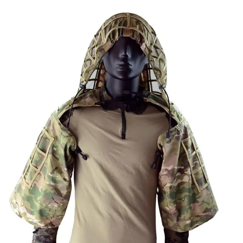 Veste Ghillie Sniper Foundation légère pour airsoft - camouflage tactique professionnel chasse pêche