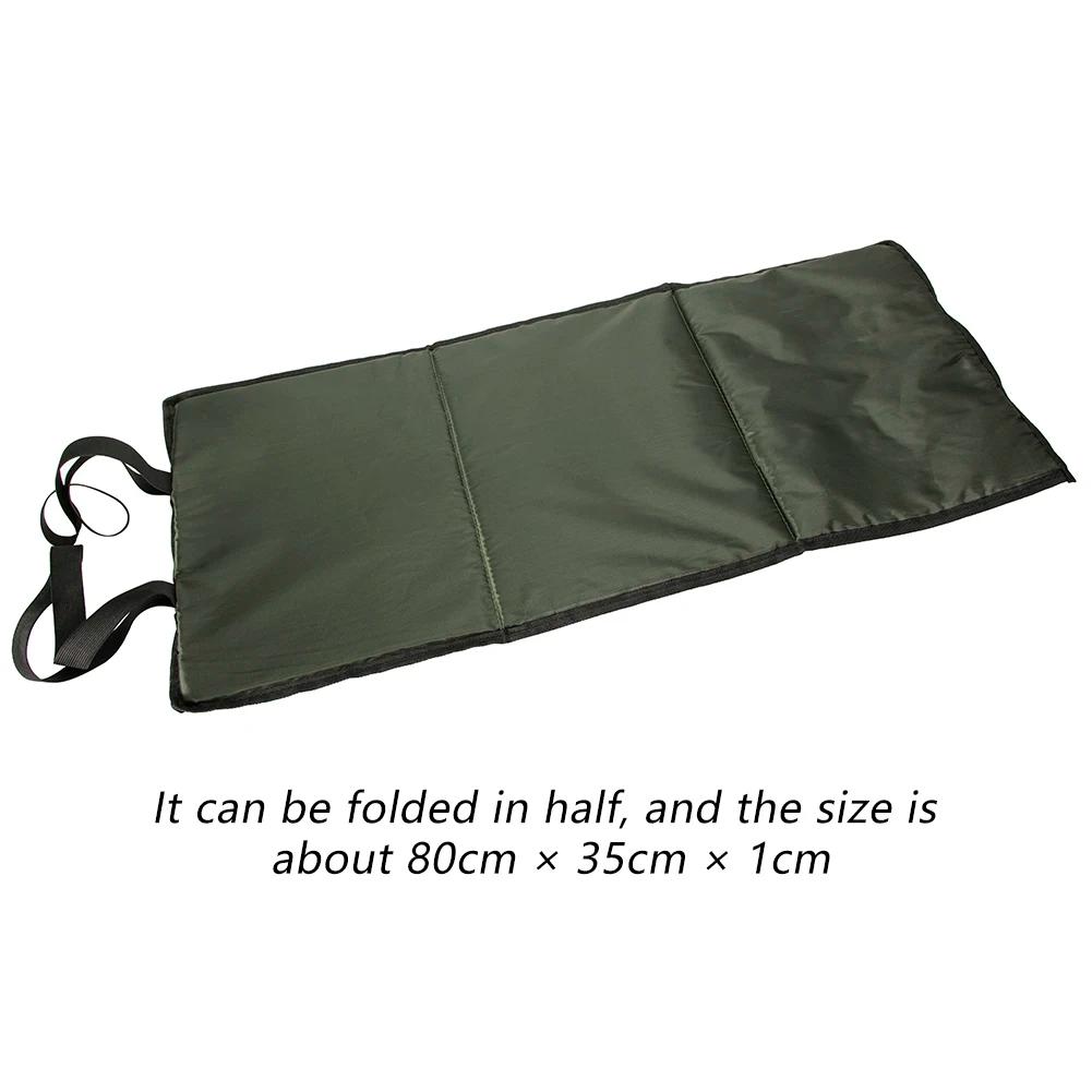 Tapis de carpe 3 couches multifonction jaune avec protection éponge - Matériel respirant extérieur