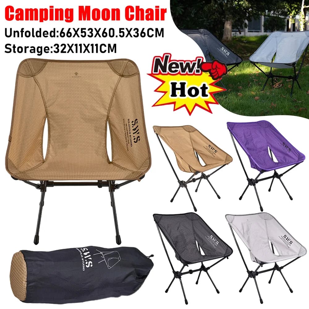 Chaise lune démontable pliante - Siège confortable pour pêche, plage et activités extérieures