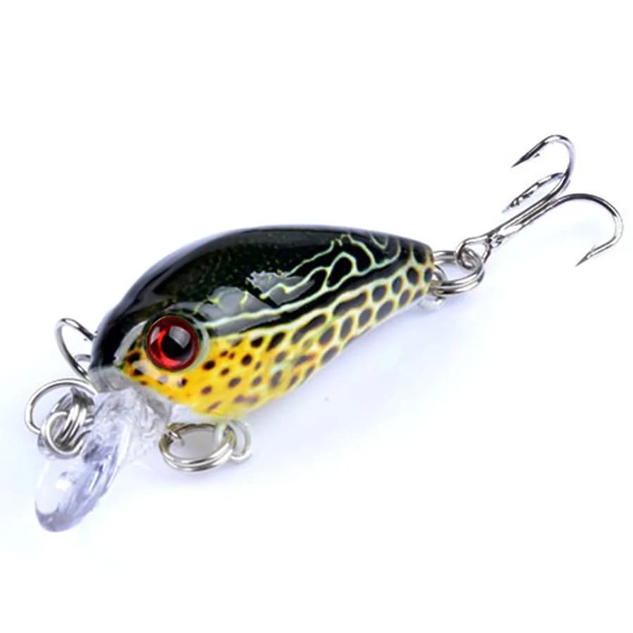 Kit 6pcs crankbaits flottants topwater pour pêche trolling - wobblers durs brochet black bass carpe