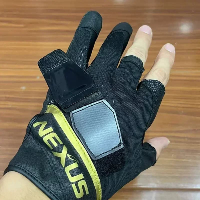 Gants de pêche d'hiver trois doigts exposés GL-112V - Chauffants et imperméables pour pêche au rocher