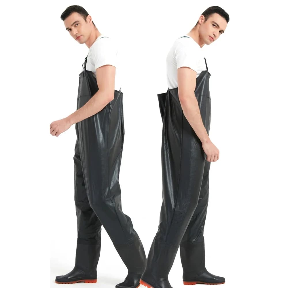 Combinaison de pêche étanche PVC antidérapante avec bottes pour homme et femme