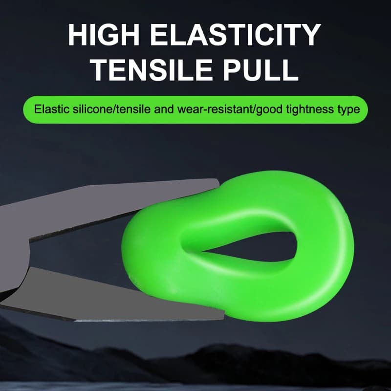 10 anneaux anti-dérapage pour canne à pêche - Bagues silicone arrêt canne anti-glisse