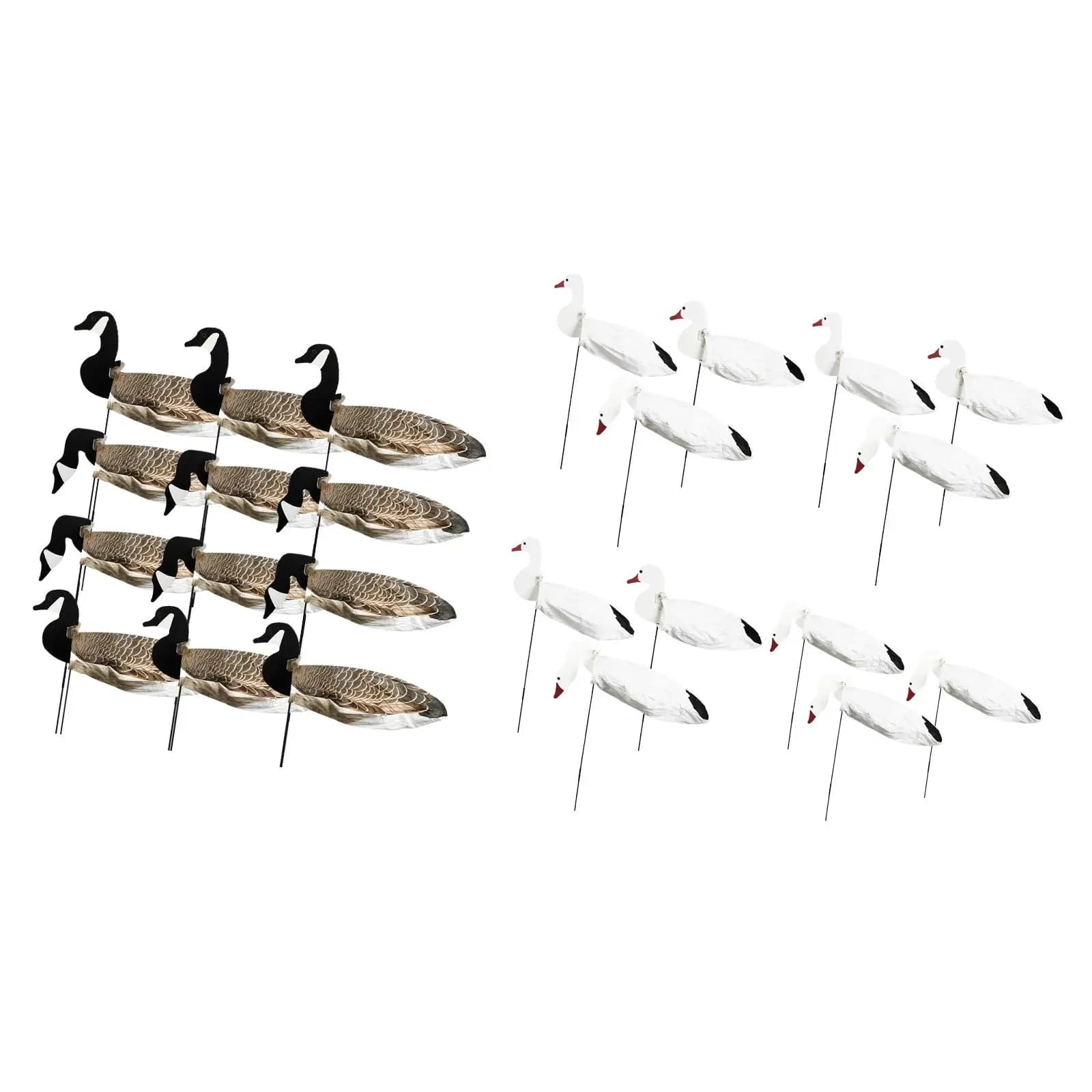 Ensemble leurres silhouette oie légers résistants aux intempéries avec mouvement - Chasse gibier d'eau