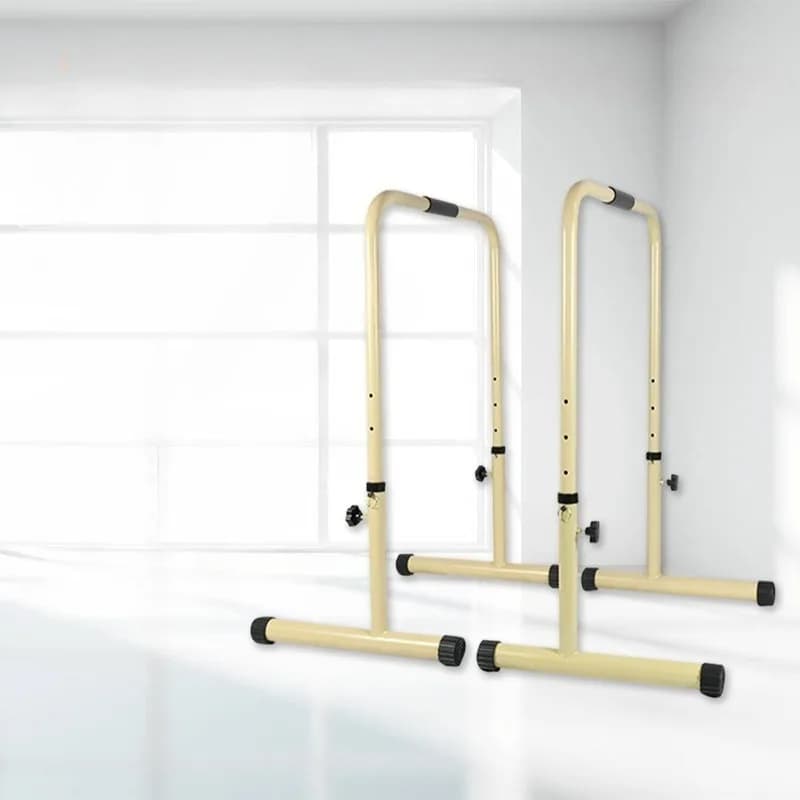Barres parallèles ajustables 4 hauteurs 2026 - Équipement fitness maison pour pêcheurs adultes