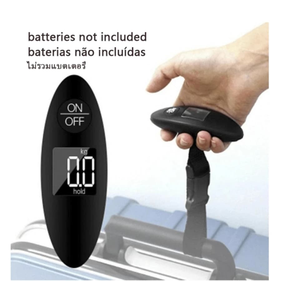 Pèse-bagages numérique portable 40kg pour voyage pêche - Balance électronique LCD avec sangle 100g