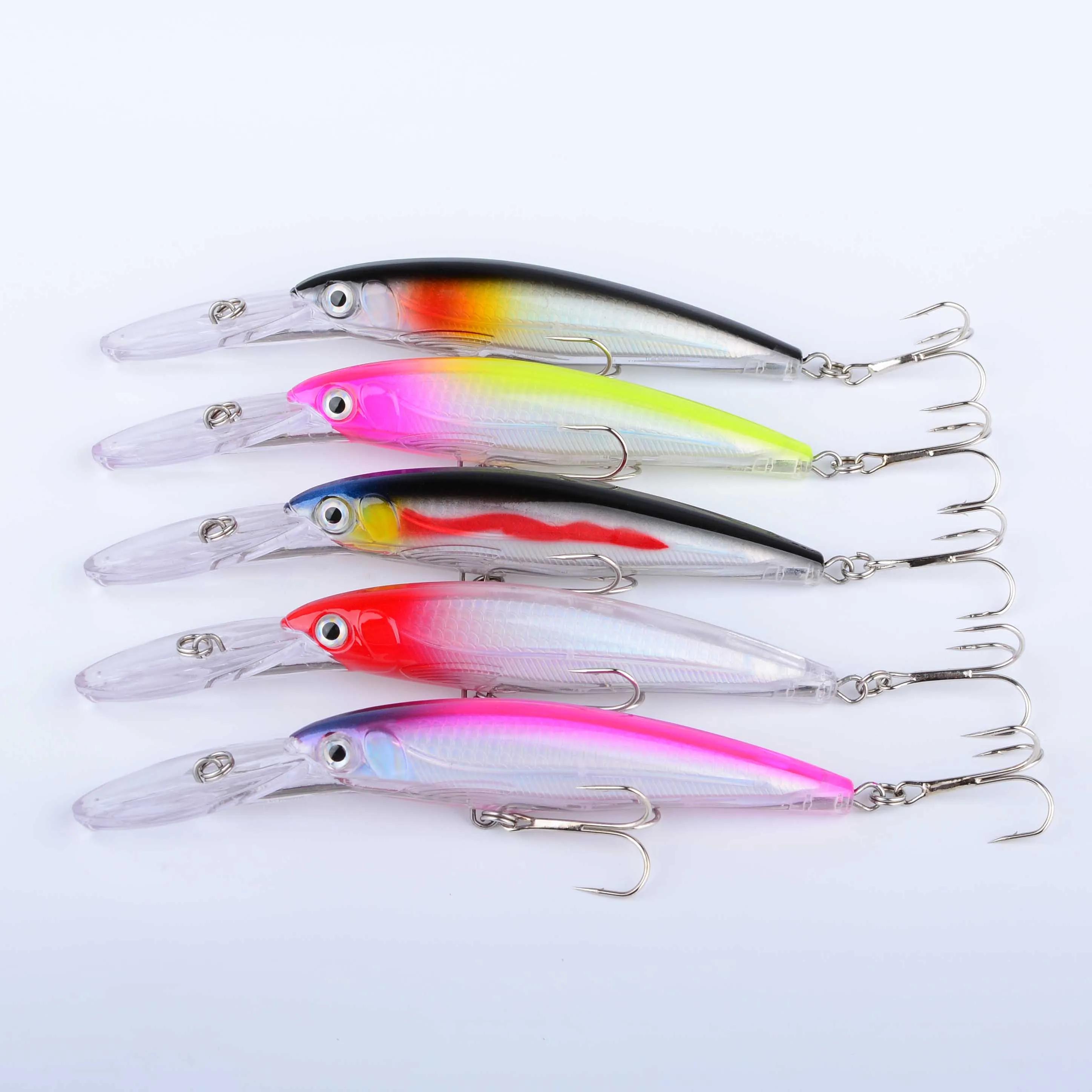 Leurre dur crankbait 17cm 30g pour brochet sandre et bar, appât wobbleur grande plongée