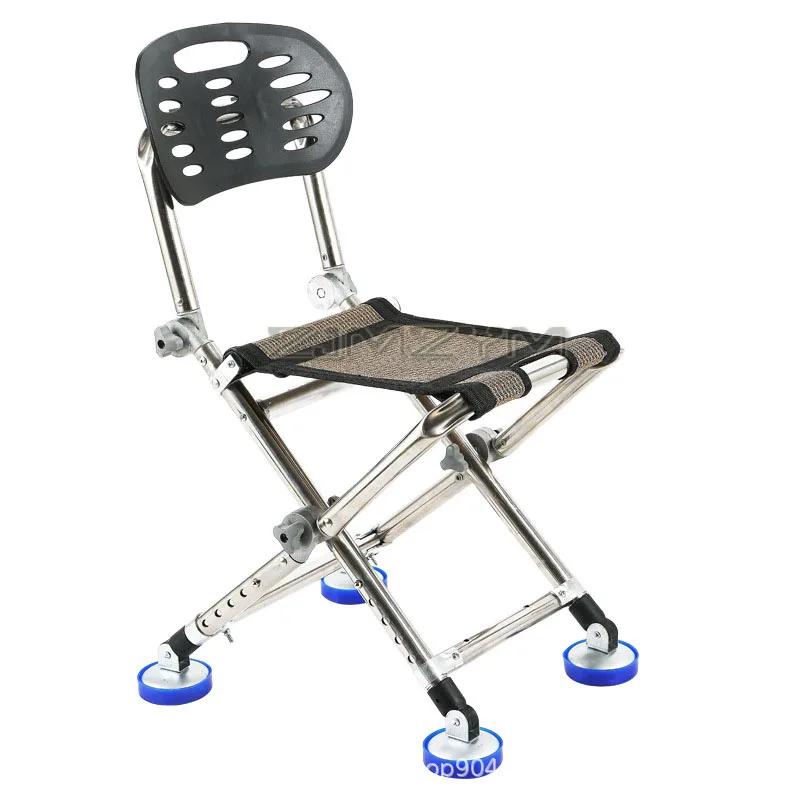 Fauteuil de pêche pliant 150KG tout-terrain avec roulements pour pêche sur plage et confort maximal