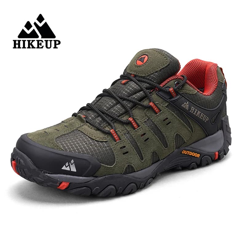Chaussures randonnée homme cuir daim résistantes - Sneakers tactiques trekking chasse marche extérieure