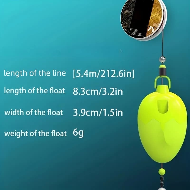 Flotteur pêche haute définition 1 pièce sans perçage - Matériau PC résistant eau douce et mer