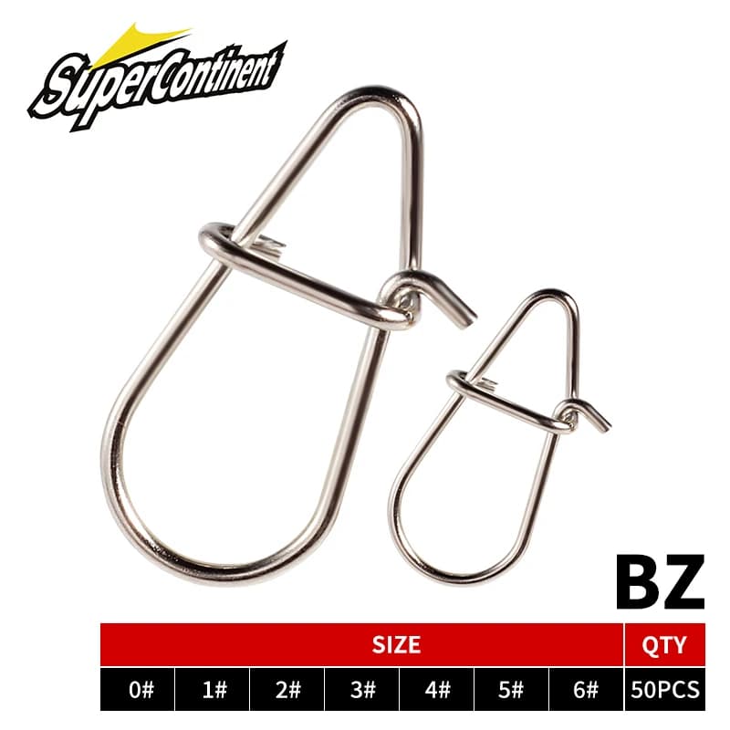 Snaps Supercontinent pour leurres crankbait - Attaches rapides duo lock résistantes à l'eau salée