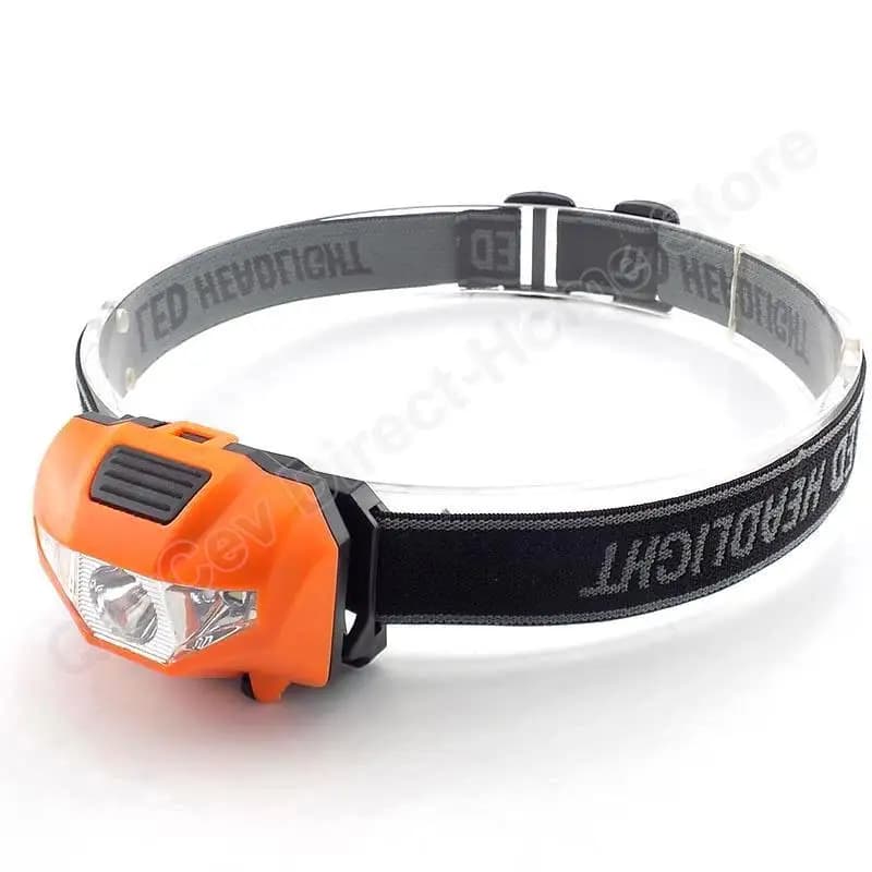 Mini lampe frontale pêche AAA LED petite puissante légère pour camping pêche nocturne et randonnée