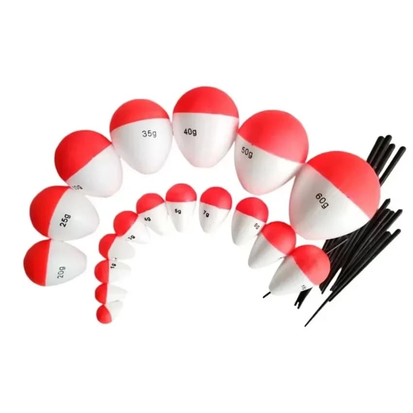 10 flotteurs de pêche en mousse ventrus 1g à 10g pour dérive longue et lancer précis - équipement essentiel