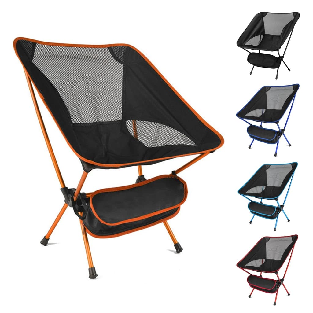 Fauteuil pliant ultra-léger démontable pour pêche nomade, camping et randonnée