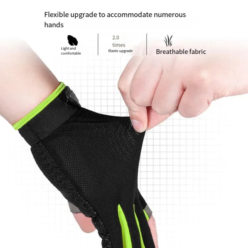 Gants de pêche imperméables anti-dérapants 3 doigts coupés pour carpe chasse extérieur