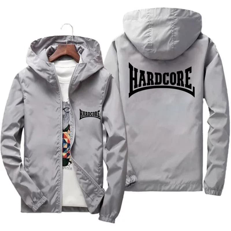 Veste hardcore coupe-vent pilote homme bomber zip imperméable séchage rapide sport extérieur 6XL